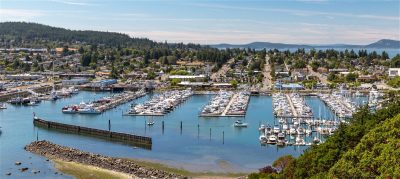 View of Anacortes boat marina